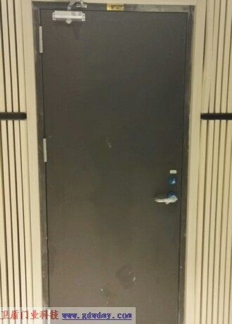 Steel insulated fire door